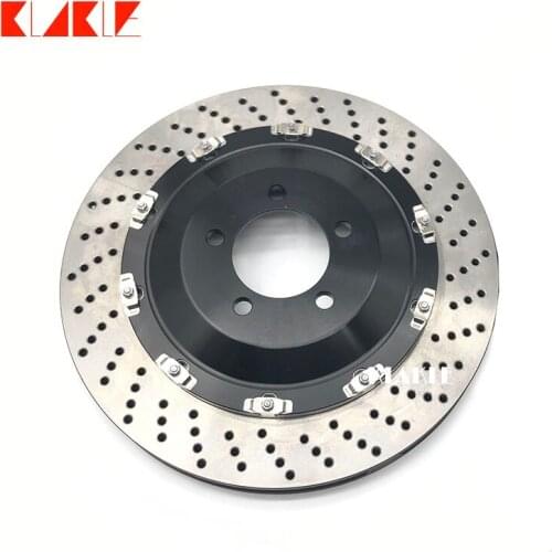 KLAKLE Racing Car 380*34MM Ceramic Brake Disc With Center Hat For BMW F82 M4 Front 18Z Designer Brake Caliper
