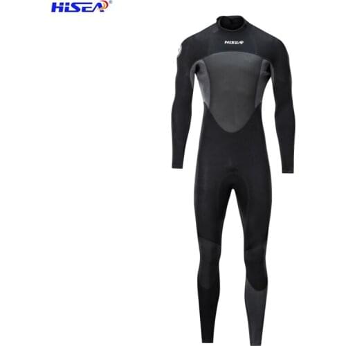 Hisea new 1.5 mm Men Neoprene Dark wetsuit Stitching Surf fitted Diving Equipment Jellyfish Clothing long sleeved one piece
