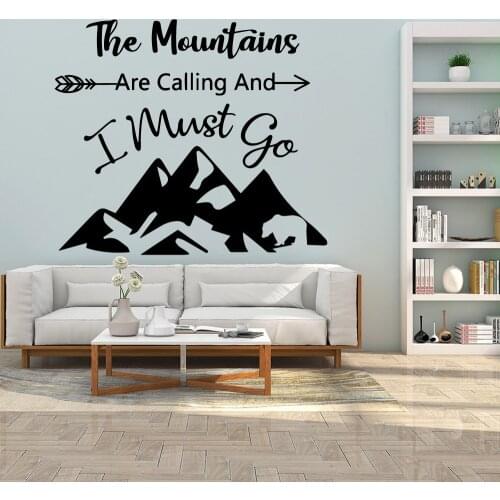 LargeThe mountains Pvc Wall Decals Home Decor Living Room Children Room Decoration Accessories Murals