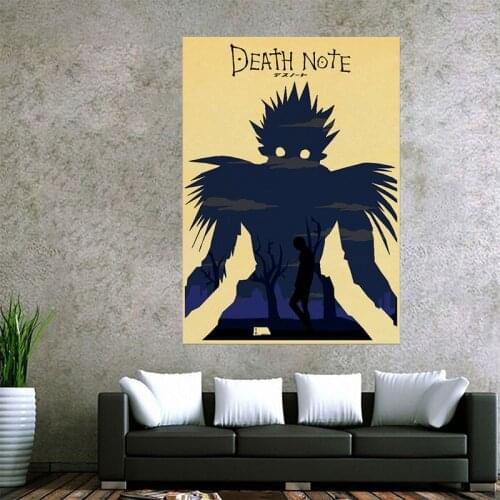 7STYLEClassic Anime Death Note Retro Picture Bar Cafe Sofa Wall Decor Room Living Art Home Decor Quality Canvas Painting Poster