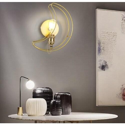 Nordic simple post-modern wall lamp living room bedroom bedside lamp stairway lamp decoration wall lamp