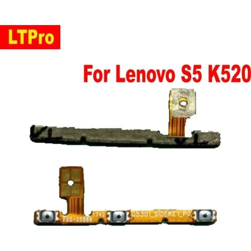 Original Top Quality Power on / off & Volume Side Key Button Flex Cable For Lenovo S5 K5 K520t K520 Replacement Phone parts