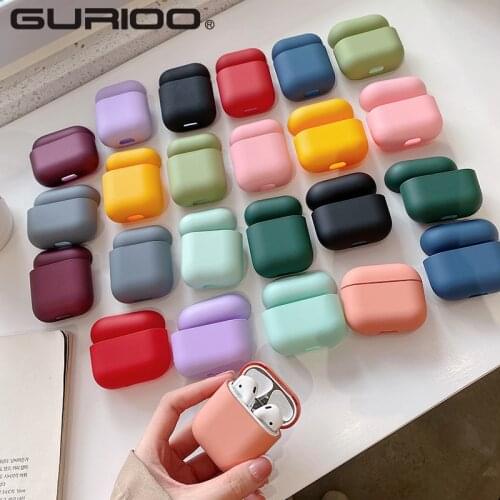 Original For Apple Airpods 1 2 Wireless Bluetooth Earphone Case Colorful Candy For Apple AirPods New PC Hard Cute Cover Box Case