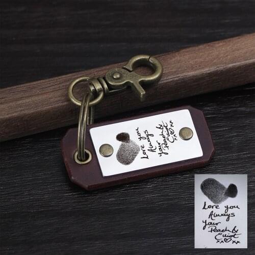 Personalized Coordinate keychain - Latitude Longitude keychain - leather key chain - Gift for Him