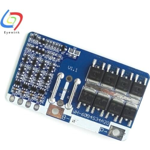 4S 20A 14.8V li-ion BMS PCM battery protection board bms pcm for lithium LicoO2 Limn2O4 18650 li battery