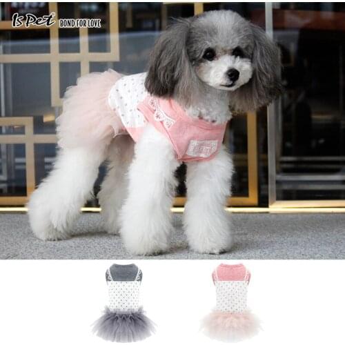 Dog Dress Luxury Pink Dog Clothes Summer 2020 Francais Tutu Wedding Pet Princess Dress for Small Dogs Girl Chihuahua Shih Tzu