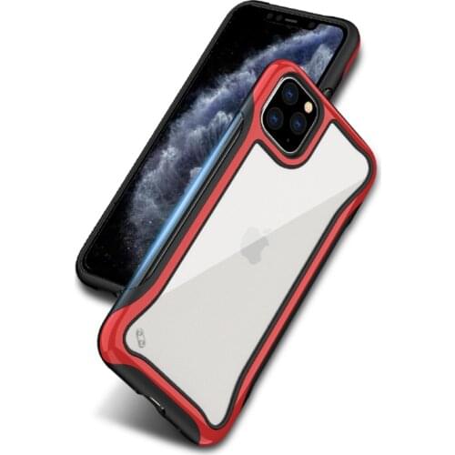 Transparent Acrylic Armor Shockproof Case For iPhone 12 Mini 11 Pro SE 2020 X XR Xs Max 8 7 6 Plus Hard PC + Soft TPU Back Cover