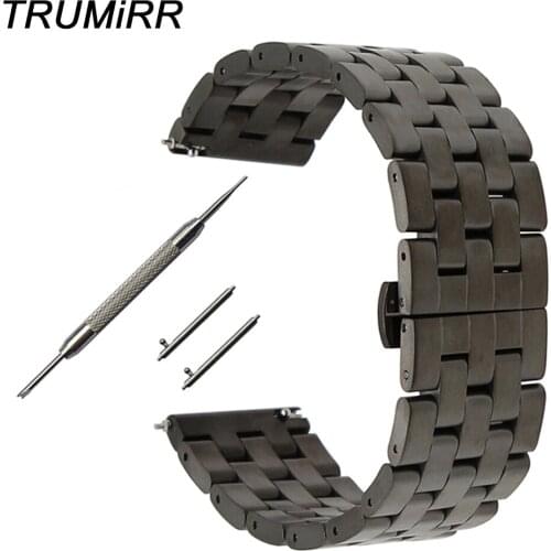 Stainless Steel Watch Band Quick Release 20mm 22mm for Diesel Men Women Butterfly Buckle Strap Wrist Bracelet Black Grey Silver