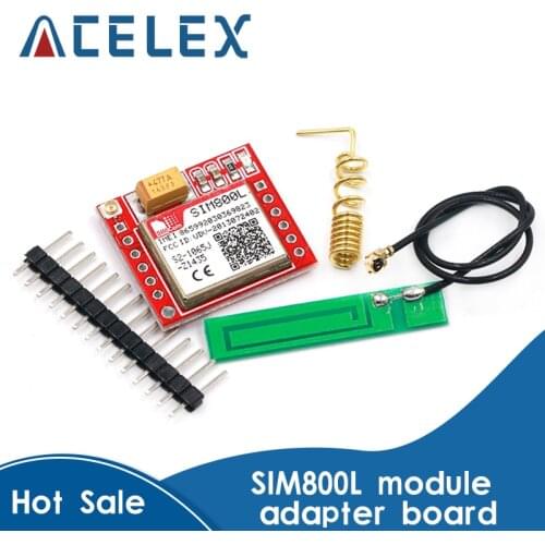 Smallest SIM800L GPRS GSM Module MicroSIM Card Core BOard Quad-band TTL Serial Port
