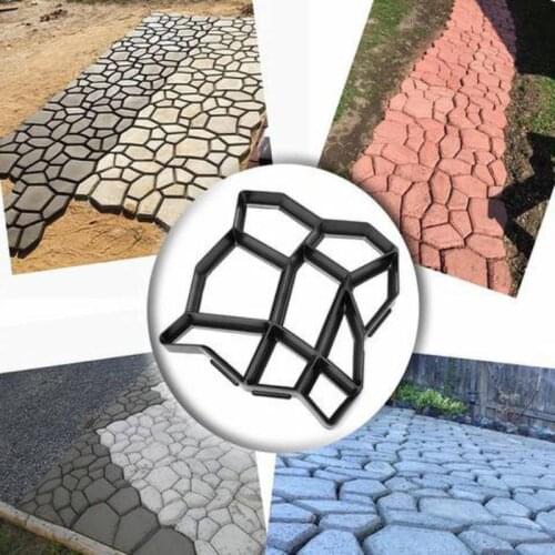 DIY Path Maker Garden Lawn Paving Concrete Mold Garden Floor Road Concrete Stepping Driveway Stone Path Mold Patio