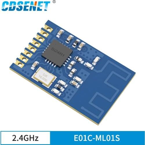 Si24R1 RF Module 2.4GHz nRF24L01+ GFSK Wireless Power Enhanced Communication Receiver Module CDSENET E01C-ML01S SMD PCB Antenna
