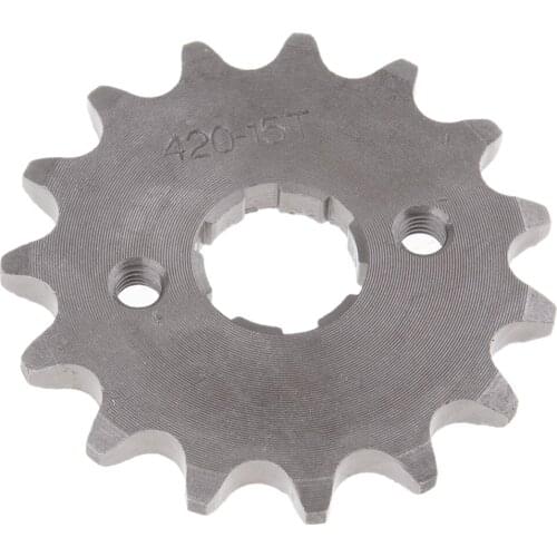 Steel Front Sprocket Chain 15T 420 for Yamaha PY80 PW80 LONCIN PY80