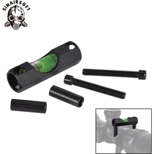 Tactical AEG Rifle Black Spirit Bubble Level Ring Fit 25.4/30mm Scope Mount Gradienter For Paintball Airsoft Hunting Accessories