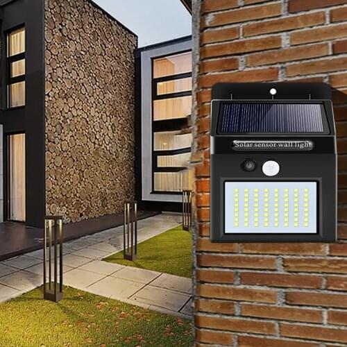 1pcs Waterproof 100 LED Solar Lights Motion Sensor Wall Light Outdoor Garden Yard Lamp Energy Saving Garden