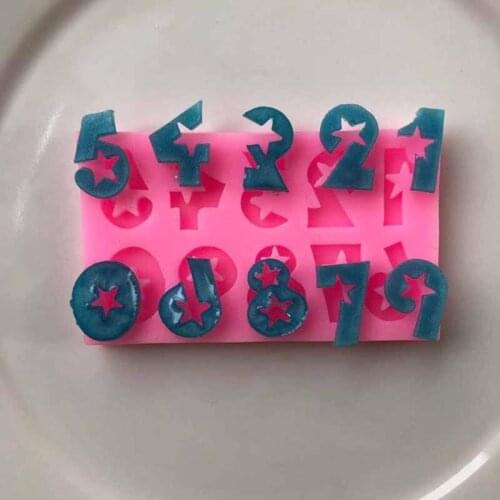 0-9 Small Digital Silica Gel Mobile Phone mould Decoration DIY Mode XGY-90