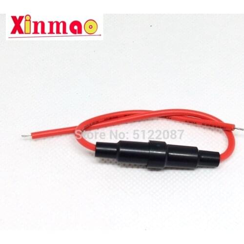 5 Pcs Screw Type 20 AWG Wire 5 x 20mm Inline Fuse Holder Home Protection Inline Fuse Holder Copper Wire Components 5A 220V 5*20