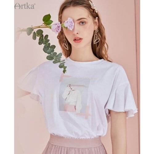 Женские футболки Artka China At AliExpress