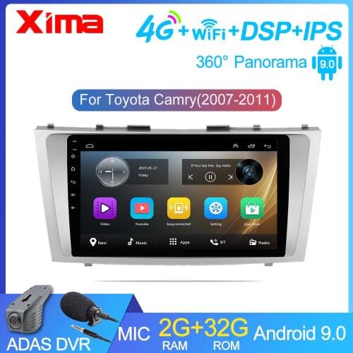 Android 9.0 Car Multimedia Player 2 din car radio for toyota camry 2007 2008 2009-2011with navigation car stereo head unit