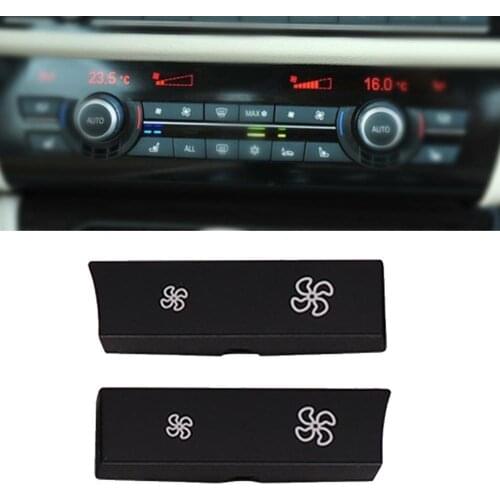 Car Heater Climate Control wind Volume Air Conditioning Switch Fan Button Cap Cover Replacement for BMW F10 F11 F02 F06 F07 F18