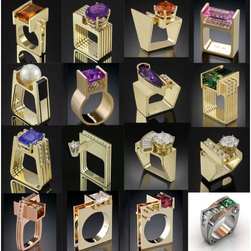 Rings With Cubic Zirkonia For Women CHARLINLIOL China