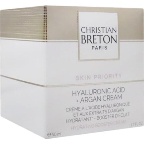 Christian Breton Hyaluronic Acid + Argan Face Cream 50 ml skin plump and soft feel