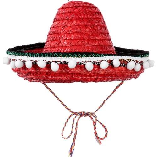 Kids Girls Wide Brim Straw Woven Hat Sun Protection Beach Hat Plush Ball Tassel Decor Cap Hawaii Style Hat Children Panama Hat