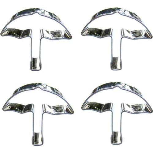 Small Umbrella shape 4 piece biscuit cutting molds, baking tools, cake decorating soft candy tools