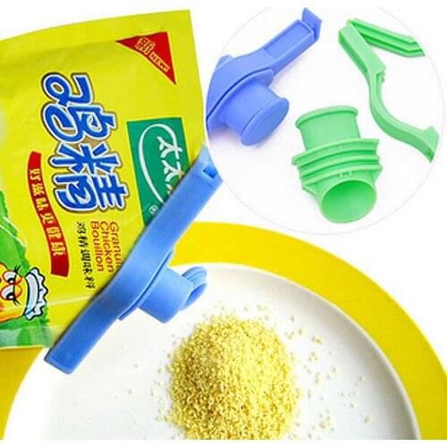 Sealed Discharge Nozzle Food Sealing Clip Freshness Seal Clip 2 Pcs/Lot Seasoning Spout Moistureproof Bag Clips