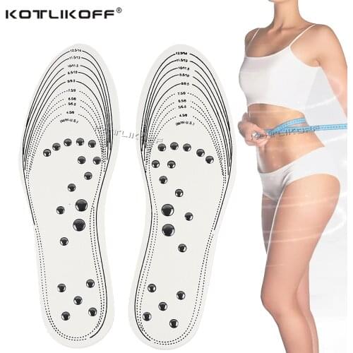 18 Magnets Unisex Magnetic Therapy Insoles Magnet Health Care Foot Massage Shoe Pad Sliming Loose Weight Cushion Magnet Insoles