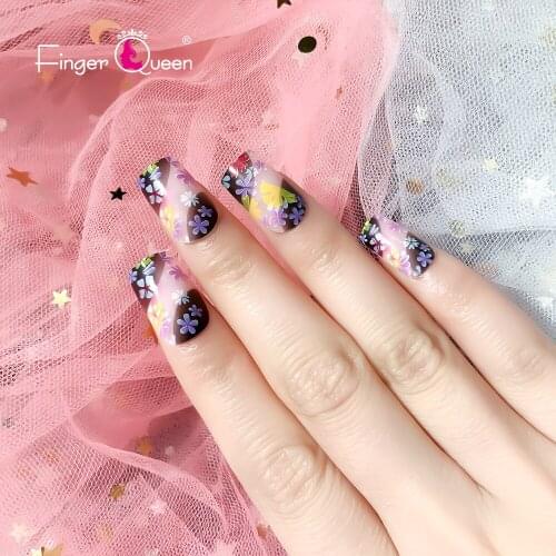 24p/mold Fake Nails with Designs 96 Colors Girl Nails Simple and Convenient Operation Nail Tips