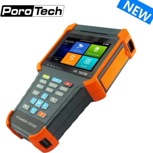 2018 New H.265 4K IP Camera CCTV Tester Monitor X4 8MP TVI CVI 5MP AHD Camera tester SDI CVBS test with Multimeter,Cable tracer