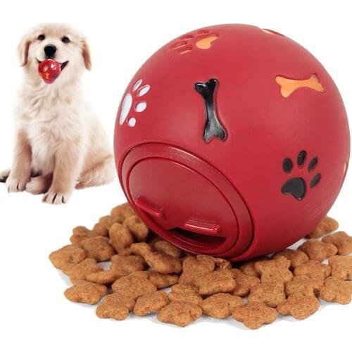 Educational Leaking Food Ball Pet Dog Cat Toys Bite-resistant Rubber IQ Training Toy Interactive Tooth Cleaning Balls Puppy Toys