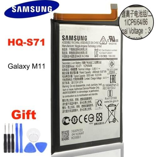 SAMSUNG Original Replacement Battery HQ-S71 For Samsung Galaxy M11 5000mAh Phone Batteries