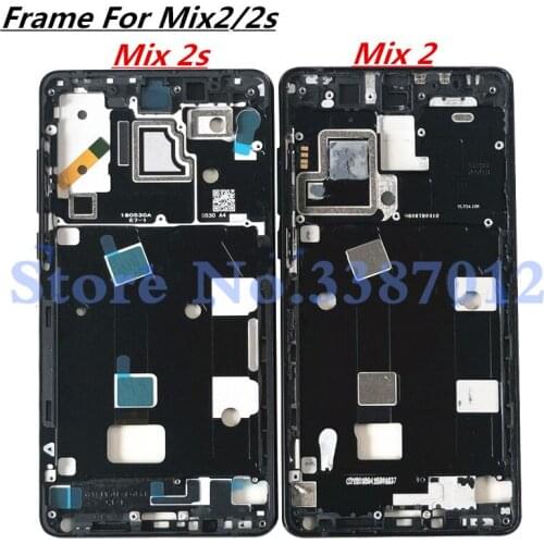For Xiaomi Mi Mix 2 2S Mix2 Mix2S Front Housing Chassis Plate LCD Display Bezel Faceplate Frame+Side Buttons