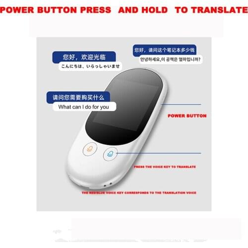 Multi-language Translation 2.4Inch Smart Instant Voice Photo Scanning Translator Touch Screen Wifi Support Offline Portable
