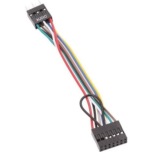 Suitable for Lenovo Adapter Cable HD AUDIO Audio Cable for Lenovo Motherboard to Ordinary Chassis Adapter Cable, 5Pcs