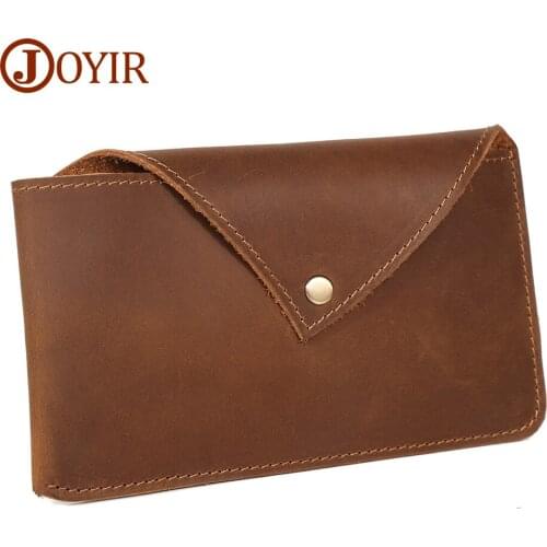 JOYIR Genuine Leather Belt Bag for Men Vintage Cowhide Waist Bag Phone Pouch Fanny Pack Bum Bag Sport Running Waist Packs