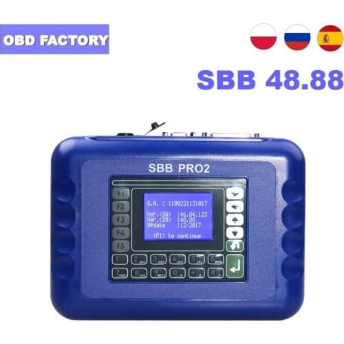 V48.88 SBB PRO2 Auto Key Programmer Support Cars to 2017 Toyota G Chip SBB Silca Immobilizer Car Key Programmer OBD2 SBB PRO2