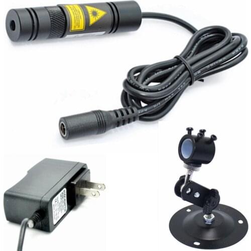 Adjusted IR Infrared Laser Dot Line Cross Module 780nm 100mw K9 Lens & 16x68mm w/ Adapter 5V and mount holder