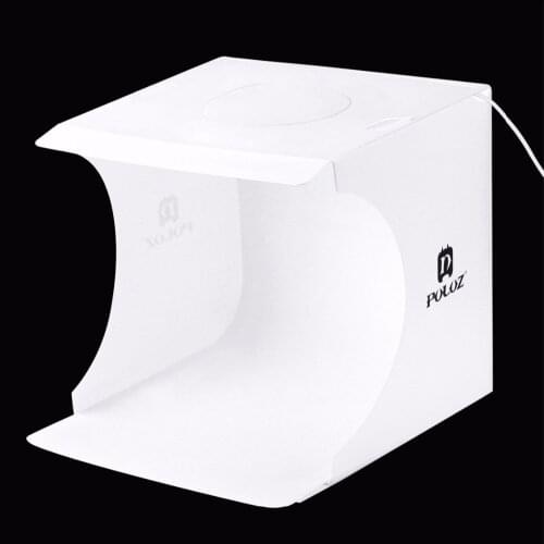 Adjustable Colors Temperature Lightbox Mini Foldable Photo Studio box LED Ring Light Box Photography Box Kit & 6 Color Backdrops