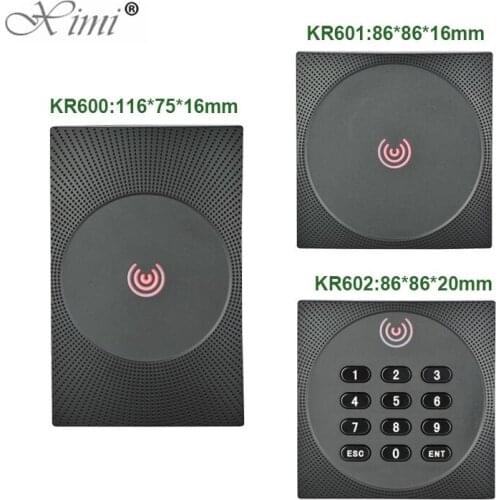 KR600 125KHZ RFID Card Reader Wiegand26 Smart Card Access Control Reader IP65 Waterproof Card Access Control Reader