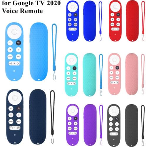 For -Google TV 2020 Voice Remote Silicone Case Protective Cover Skin Remote Q81F