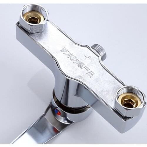 Bathtub Hot and Cold Mixing Water Faucet Sink Spray Double Shower Head Deck Taps G32A