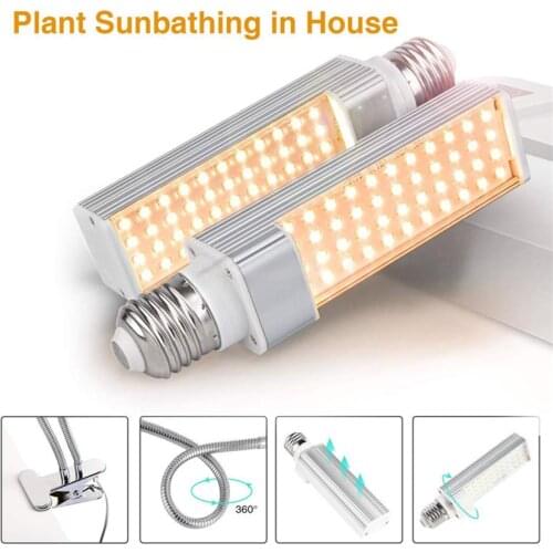 LED Grow Light for Indoor Plants, 45W 88LED/ 60W 120LED Full Spectrum Grow Lamp, Dual Head Gooseneck Plant Light, 3 6 12H Timer