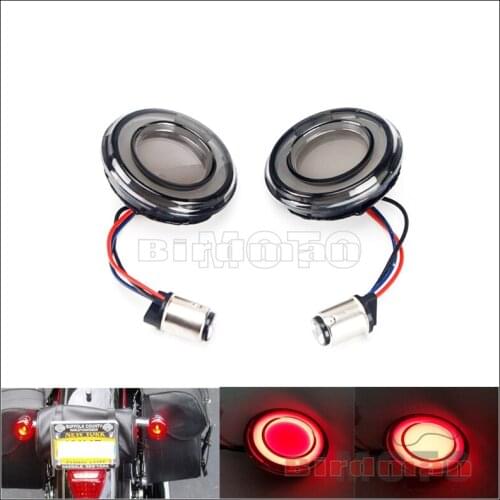 2 Pcs LED Turn Signal Indicator Motorcycle Lamp Blinker Turn Signal Light Flasher Brake Light For Harley Softail Dyna Sportster