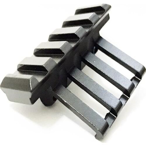 Tactical 5 Slots Side Rail 45 Angle Offset 20mm Picatinny Rail Mount Quick Release Weaver Hunting Low Profile Airsoft Adapter