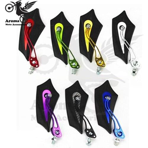 Universal motorbike rearview mirror for yamaha honda suzuki kawasaki brand motorcycle mirrors red black blue green gold moto hot