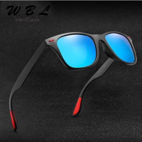 WarBLade High Quality Men Classic Retro Rivet Polarized Sunglasses Women Design Square Frame 100% UV Protection 2019