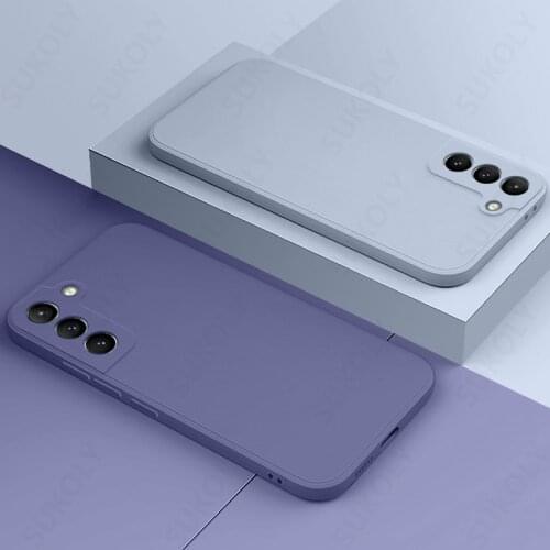 For Samsung S20 S21 FE 5G A51 A71 A50 A70 A21S S21 Ultra Plus Liquid Silicone Case For A31 A41 A32 A52 A72 M51 A12 5G