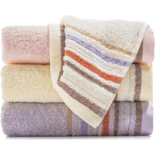 3pcs Cotton Hand Face Towel Absorbent Kitchen Napkin Gym Sports Towel Hotel Salon Sauna Cafe Cleaning Cloth Home Decoration T35